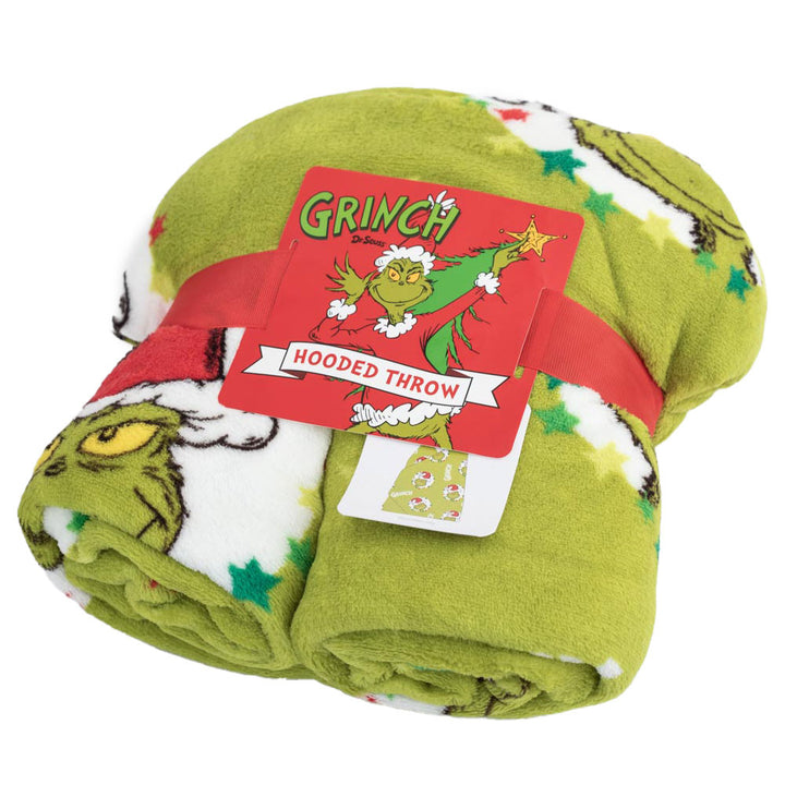 The Grinch Youths Hooded Blanket by Entertainment>Movies>The Grinch