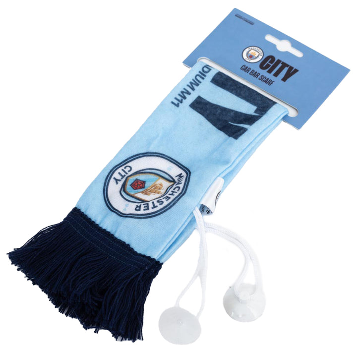 Manchester City FC Mini City Car Scarf by Football>Premier League>Manchester City FC