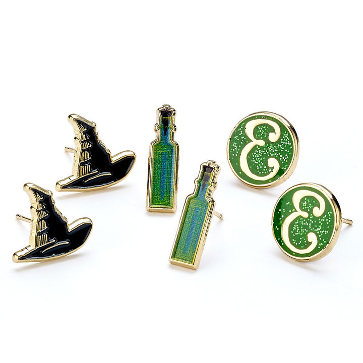 Wicked Elphaba Stud Earrings Set by Entertainment>Movies>Wicked