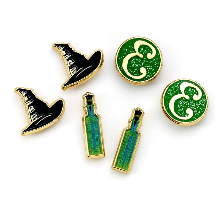 Wicked Elphaba Stud Earrings Set by Entertainment>Movies>Wicked