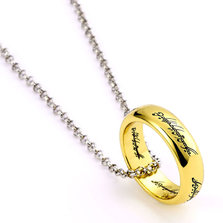 The Lord Of The Rings Silver Plated One Ring Necklace by Entertainment>Movies>The Lord Of The Rings