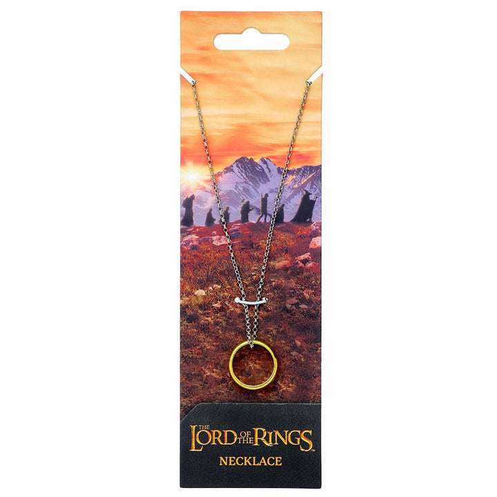 The Lord Of The Rings Silver Plated One Ring Necklace by Entertainment>Movies>The Lord Of The Rings