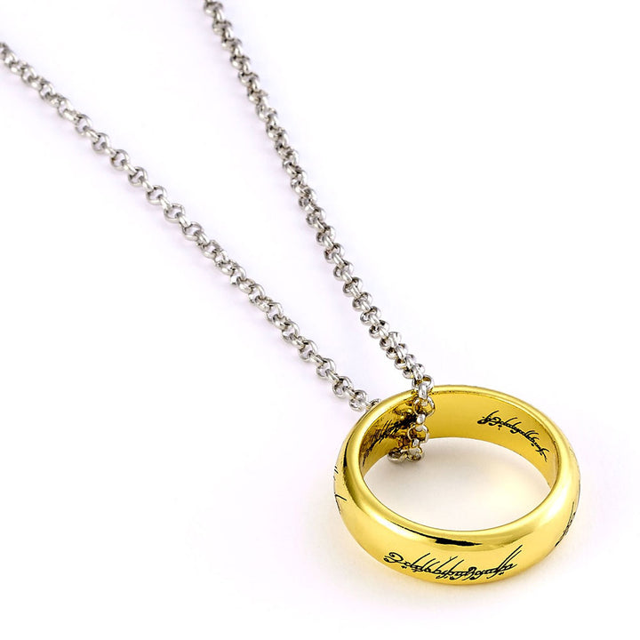 The Lord Of The Rings Silver Plated One Ring Necklace by Entertainment>Movies>The Lord Of The Rings