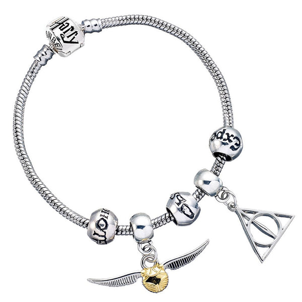 Harry Potter Silver Plated Spellbeads Bracelet by Entertainment>Movies>Harry Potter