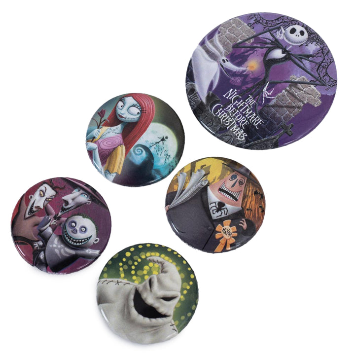 The Nightmare Before Christmas Button Badge Set by Entertainment>Movies>Nightmare Before Christmas