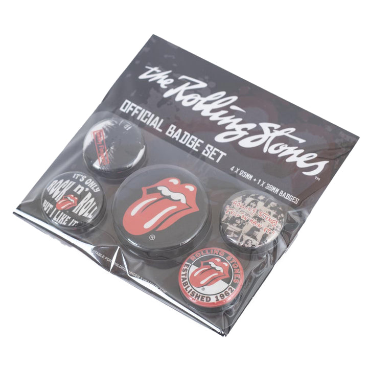 The Rolling Stones Classic Button Badge Set by Entertainment>Music>The Rolling Stones