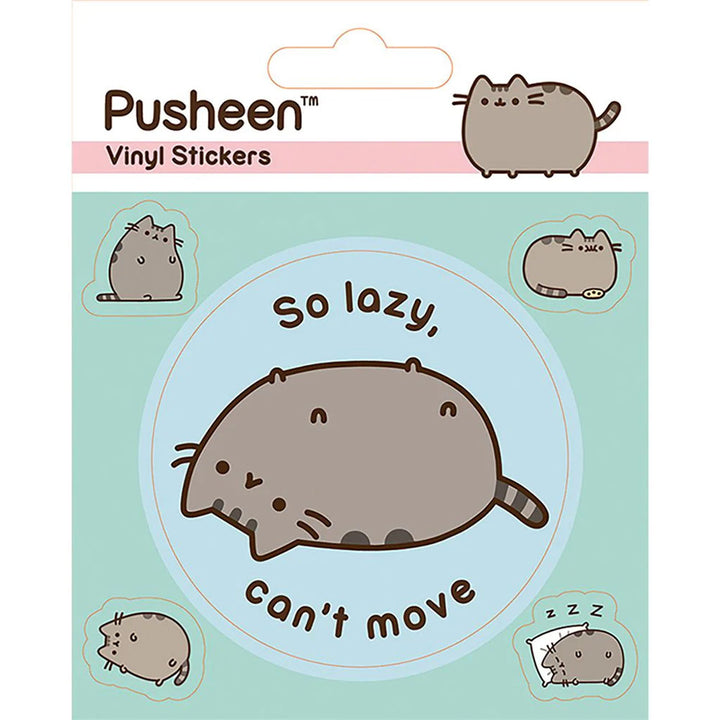 Pusheen Lazy Stickers by Entertainment>TV Series>Pusheen