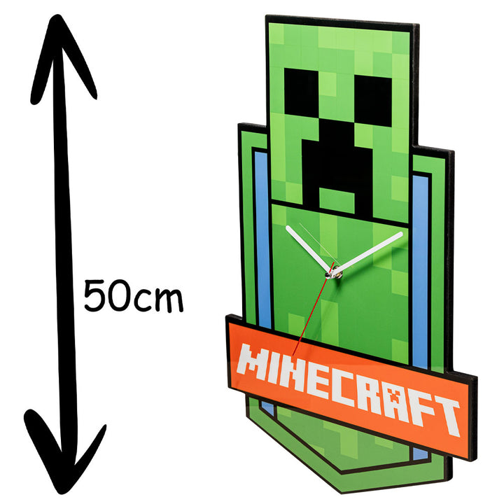 Minecraft XL Premium Metal Wall Clock by Minecraft