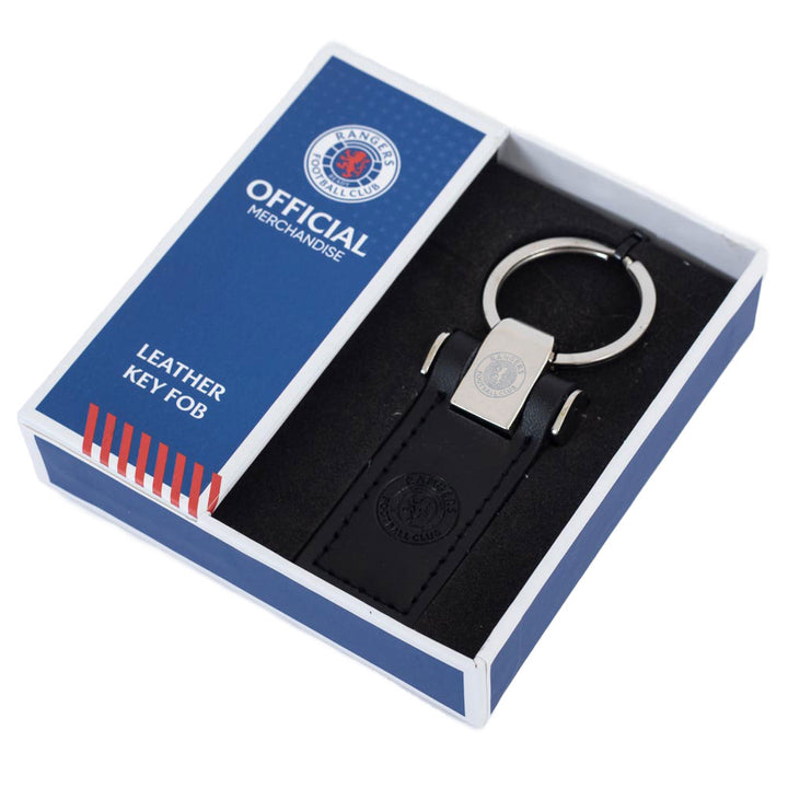 Rangers FC Leather Key Fob by Football>European Leagues>Rangers FC