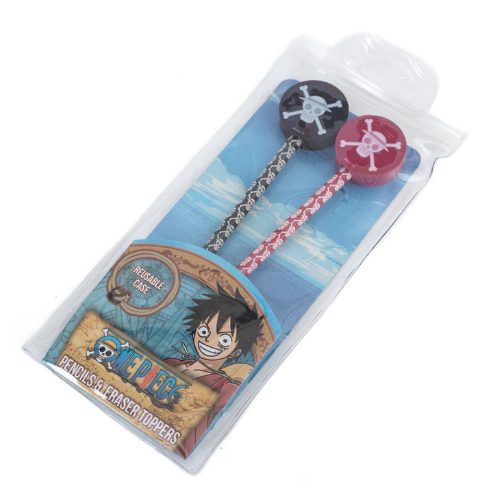 One Piece 2pk Pencil & Topper Set by Entertainment>TV Series>One Piece