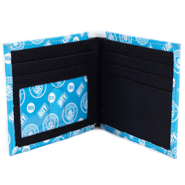 Manchester City FC Coloured Icon Wallet by Football>Premier League>Manchester City FC