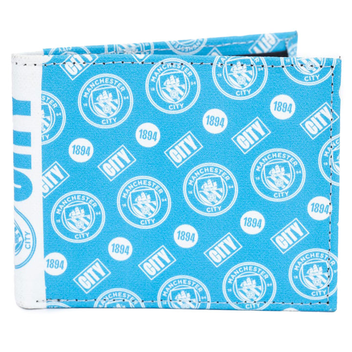 Manchester City FC Coloured Icon Wallet by Football>Premier League>Manchester City FC