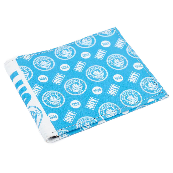 Manchester City FC Coloured Icon Wallet by Football>Premier League>Manchester City FC