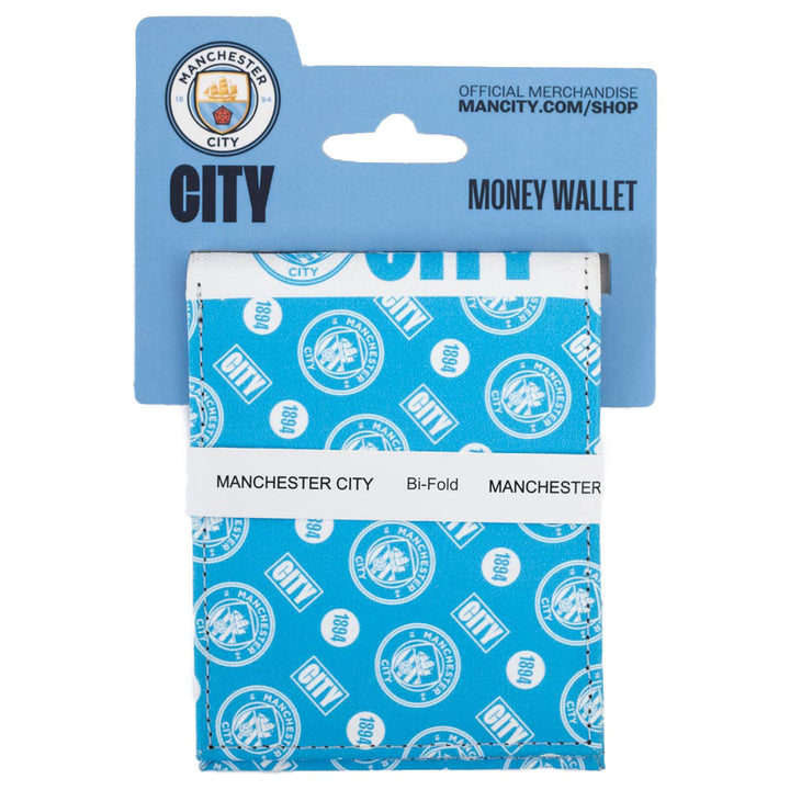 Manchester City FC Coloured Icon Wallet by Football>Premier League>Manchester City FC