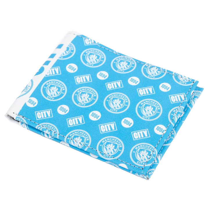 Manchester City FC Coloured Icon Wallet by Football>Premier League>Manchester City FC