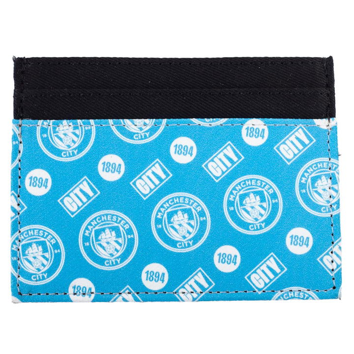 Manchester City FC Coloured Icon Card Holder by Football>Premier League>Manchester City FC