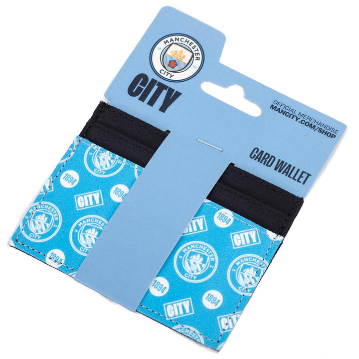 Manchester City FC Coloured Icon Card Holder by Football>Premier League>Manchester City FC