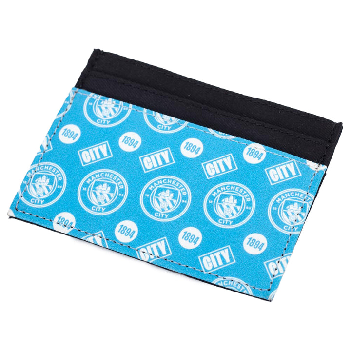 Manchester City FC Coloured Icon Card Holder by Football>Premier League>Manchester City FC