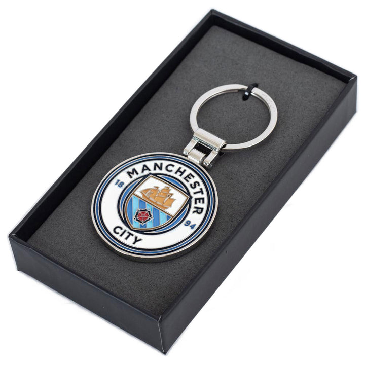 Manchester City FC Executive Crest Keyring by Football>Premier League>Manchester City FC