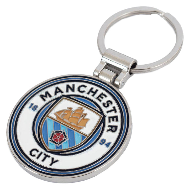 Manchester City FC Executive Crest Keyring by Football>Premier League>Manchester City FC