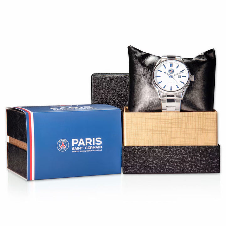 Paris Saint Germain FC Mens Bracelet Watch by Football>European Leagues>Paris Saint Germain FC