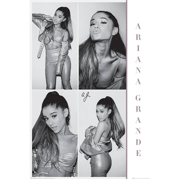 Ariana Grande Black & White Poster 177