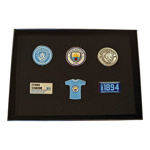 Manchester City FC 6pc Badge Set