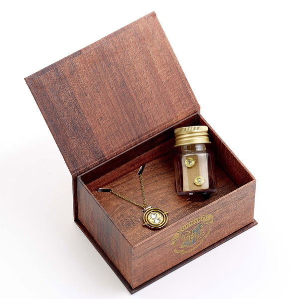 Harry Potter Time Turner Necklace & Earrings Gift Box