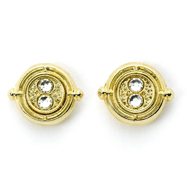 Harry Potter Gold Plated Time Turner Stud Earrings