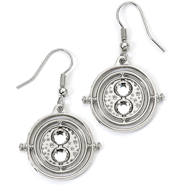 Harry Potter Silver Plated Time Turner Hook Earrings