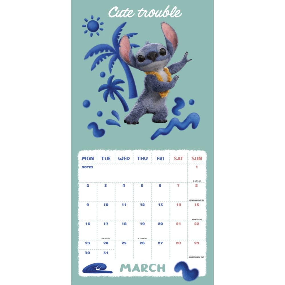 Lilo & Stitch Live Action Square Calendar 2026 – Grin Entertainment Store