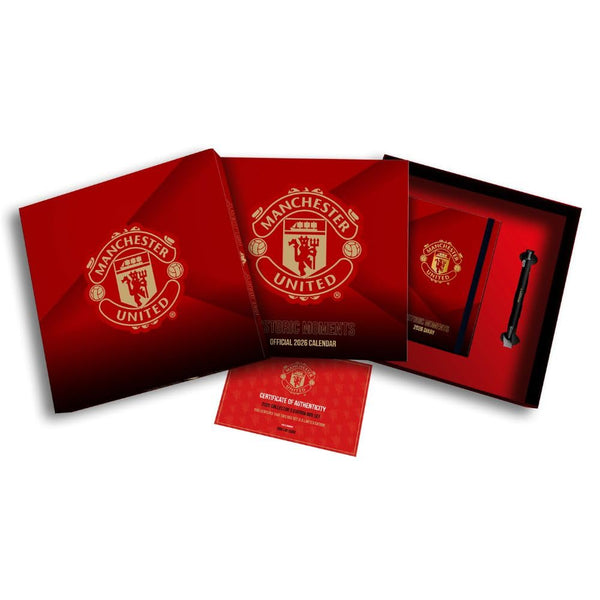 Manchester United FC Calendar & Diary Musical Gift Box 2026