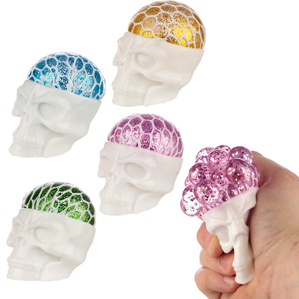 Fun Kids Squishy Squeezable Skull Head TY683-0