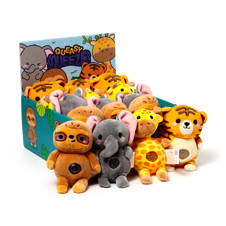 Queasy Squeezy Polyester Toy - Adoramals Zoo Mix 2 TY966-0