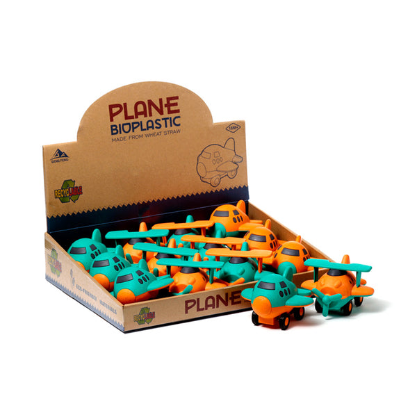 Fun Kids Bioplastic Push Along Toy - Aeroplane TY979-0