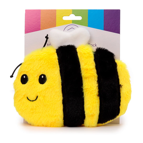 Microwavable Plush Wheat and Lavender Heat Pack - Bumble Bee WARM100 by Puckator