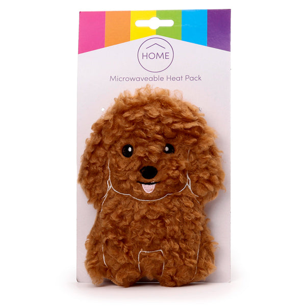 Microwavable Plush Wheat and Lavender Heat Pack - Cavapoo Fluffy Dog WARM106 by Puckator