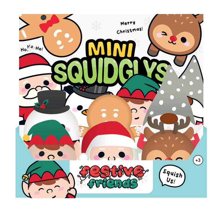 Squidglys Plush Keyring - Christmas Festive Friends XKEY293-0