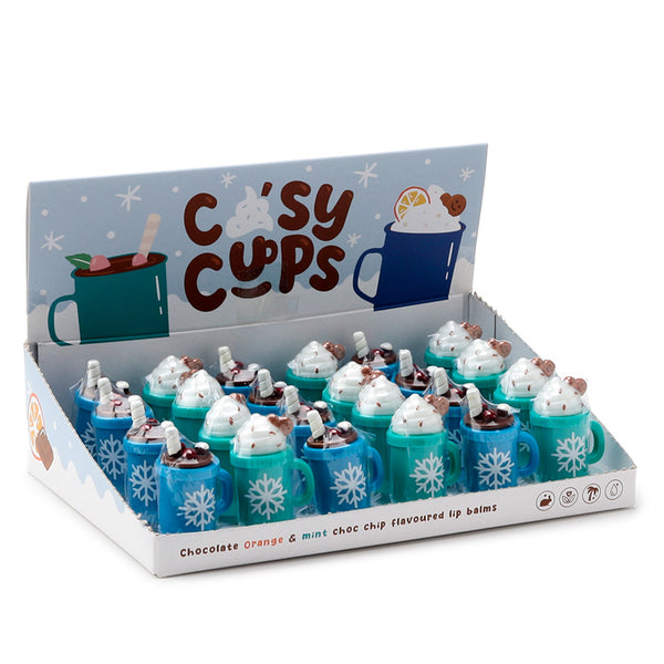 Lip Balm in Shaped Holder - Cosy Hot Chocolate XLIP152 by Puckator