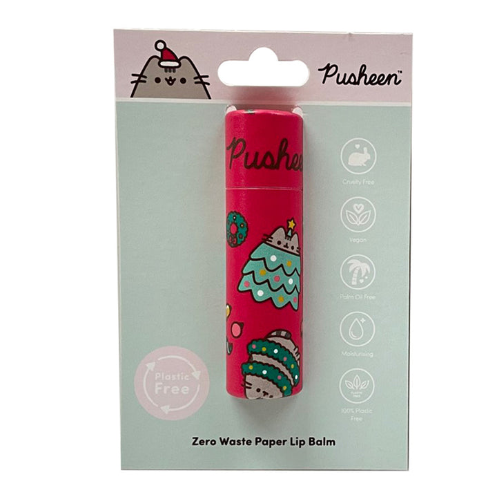 Paper Stick Lip Balm - Christmas Pusheen the Cat XLIP161 by Puckator