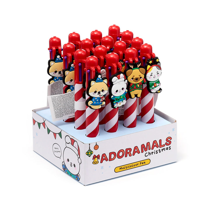 Multi Colour Pen (6 Colours) - Christmas Adoramals XPEN274-0