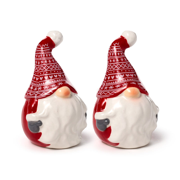 Ceramic Salt & Pepper Set - Christmas Gonk XSP108-0