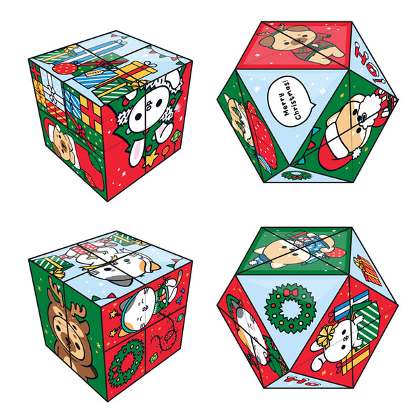 Puzzle Cube Toy - Christmas Adoramals XTY976 by Puckator