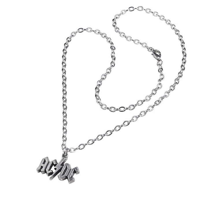 AC/DC: Lightning Logo Necklace Pendant by Alchemy of England