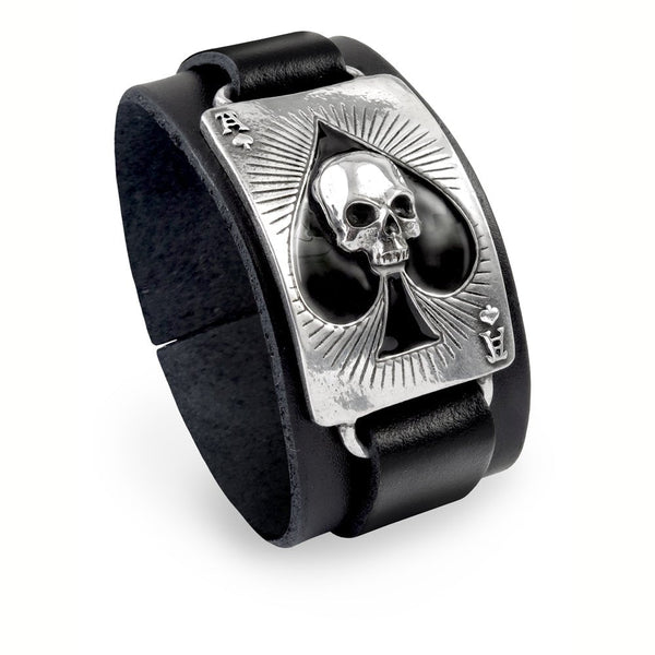 Ace Of Dead Spades Wriststrap Bracelet by Alchemy of England