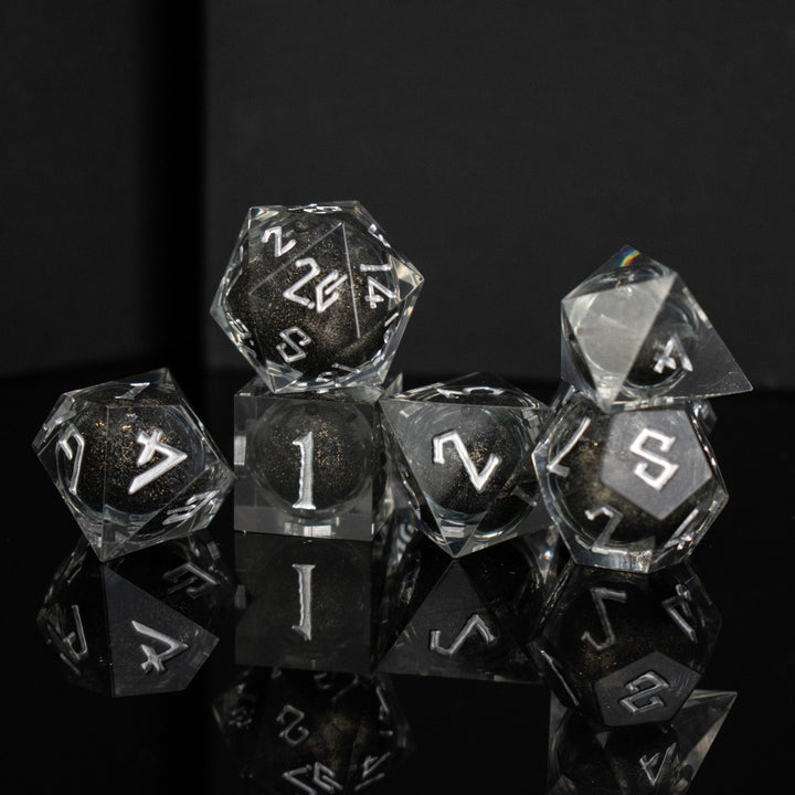 Ashes of My Enemies Liquid Core Dice Set by Misty Mountain Gaming