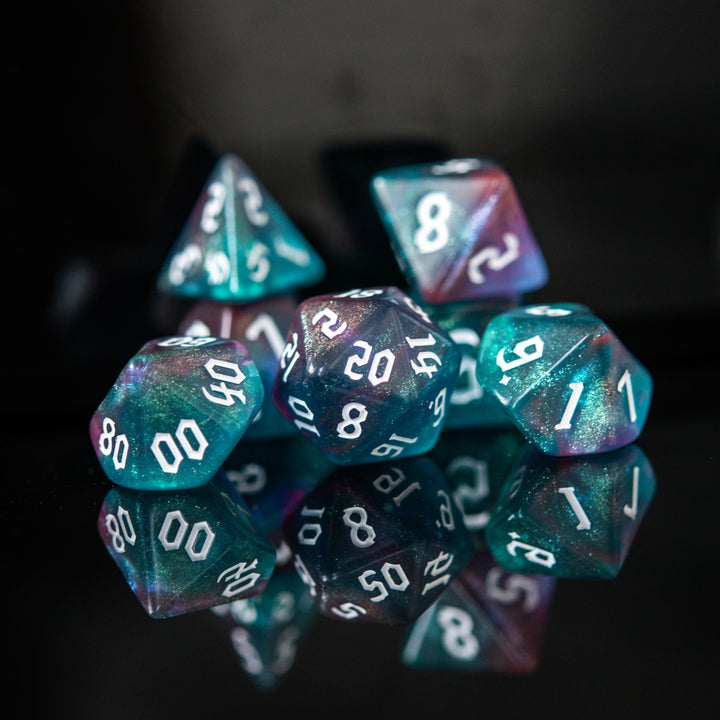 Bard Class Acrylic Dice Set by Misty Mountain Gaming