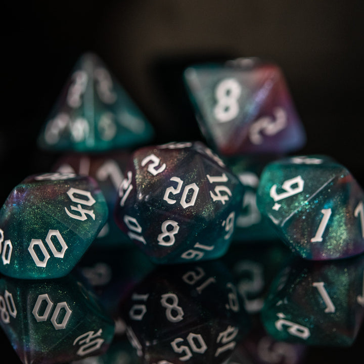 Bard Class Acrylic Dice Set by Misty Mountain Gaming