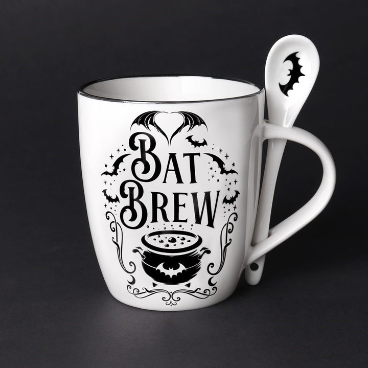 Bat Brew Mug Tea Cup and Spoon by Alchemy of England