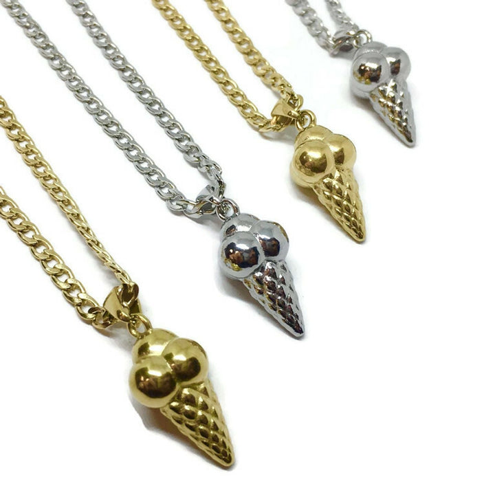 Gifts From The Crypt - Ice Cream Cone Necklace-0